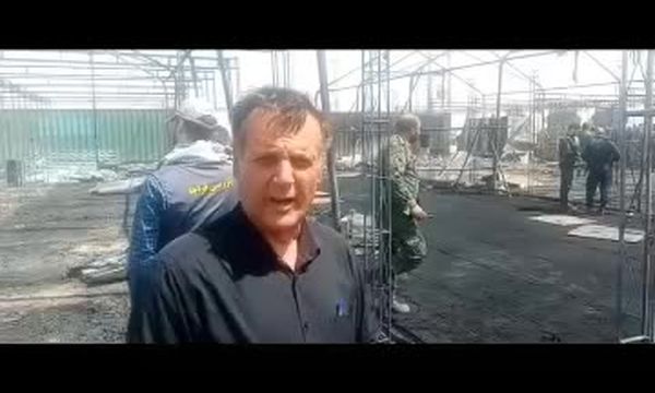  حادثه تلخ در مرز مهران؛ جان‌باختن یک زن در آتش‌سوزی موکب خدمت