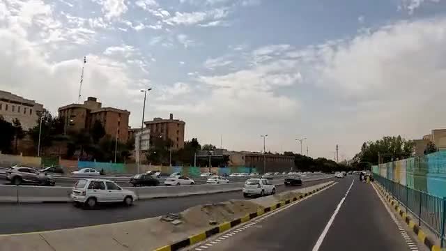 حذف دوربرگردان حادثه‌ساز بزرگراه شهید چمران و عامل تداخل ترافیکی در شمال تونل توحید!

